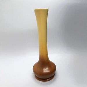 Vintage ombre 8" bud vase stamped 510 earthtones neutral